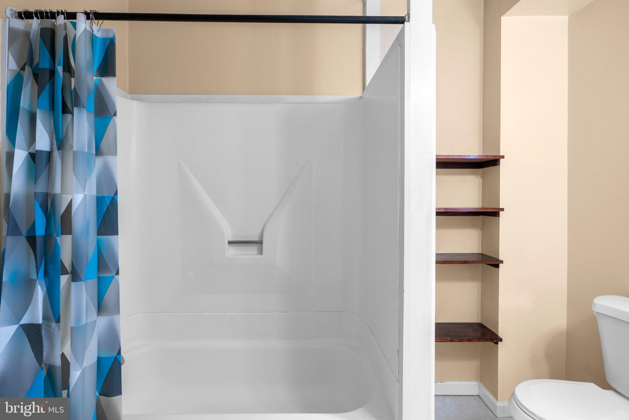 106 Scott Street Baltimore, MD 21201 - Photo 21 of 40 a bathroom with a toilet and a shower