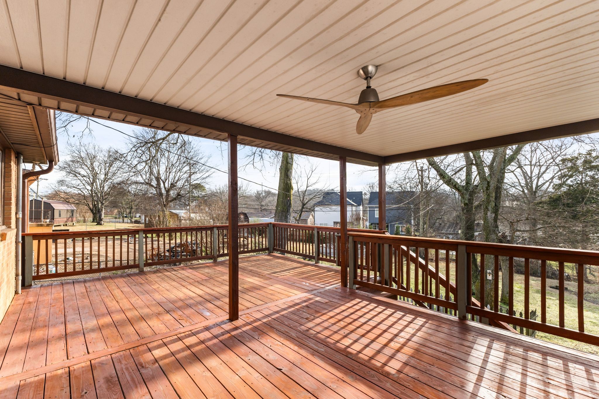 6411 Ranchero Drive Nashville, TN 37209 - Photo 23 of 34 a view of a balcony with wooden floor
