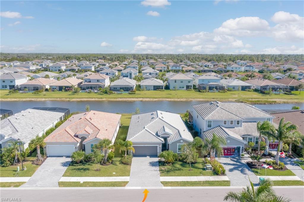2418 Orchard Street Naples, FL 34120 - Photo 4 of 35 Aerial view with a water view