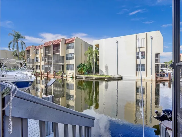 a view of a lake from a balcony