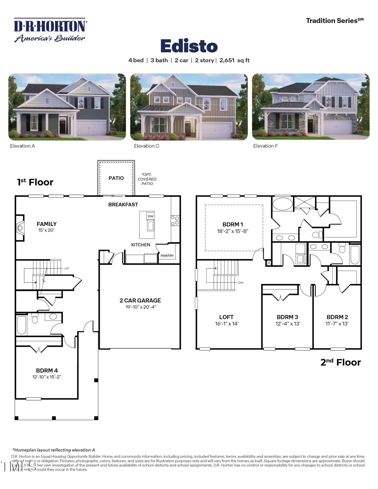 7577 Percussion Drive Apex, NC 27539 - Photo 5 of 5 Edisto Floorplan