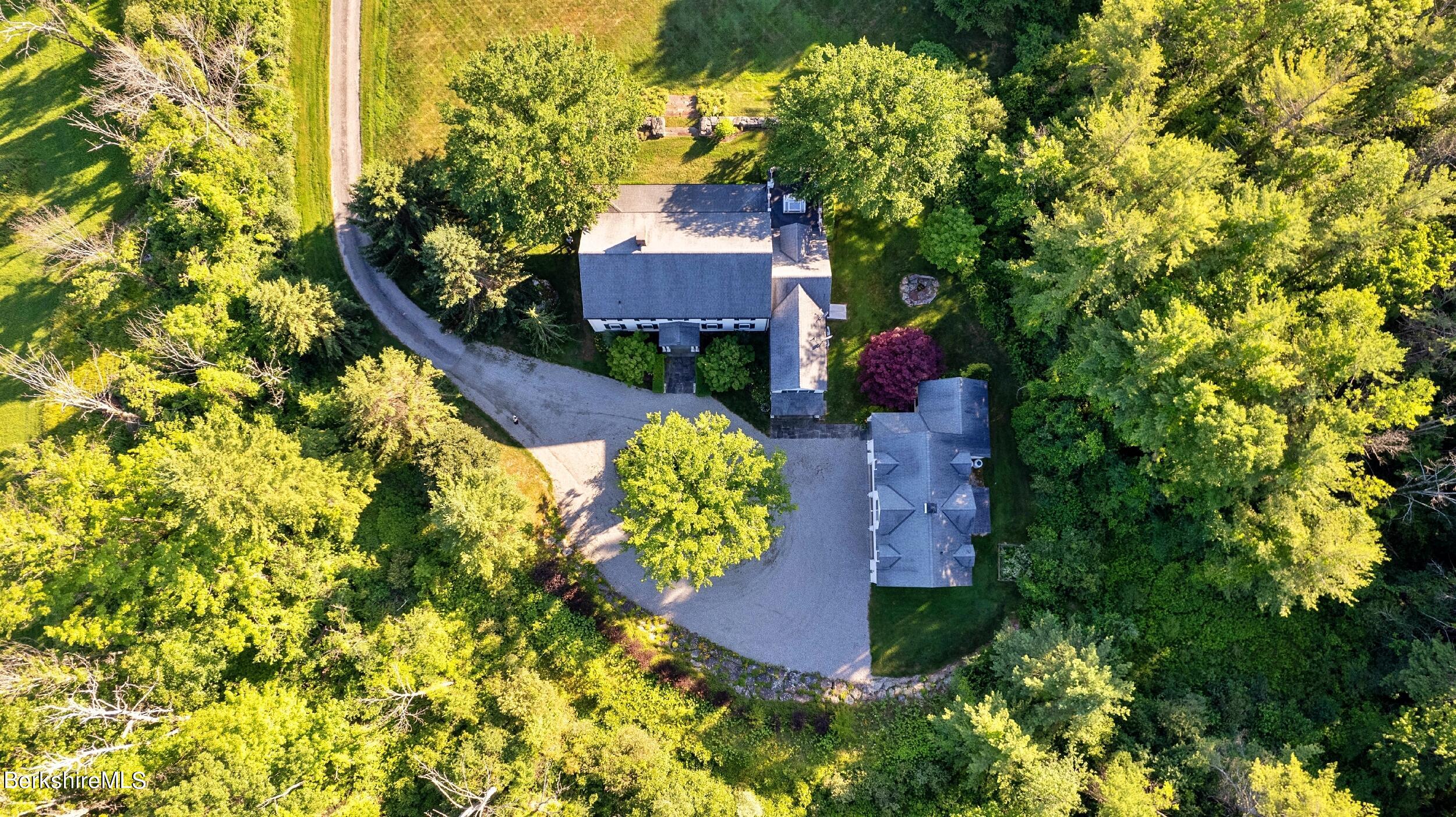 37 Main Road Tyringham, MA 01238 - Photo 53 of 56 Aerial above house