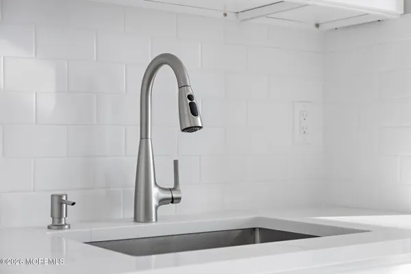 a close view of sink and tap