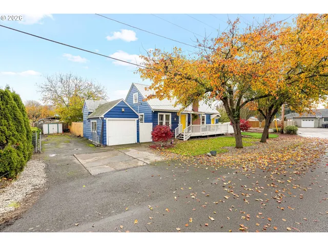 a view of road with trees