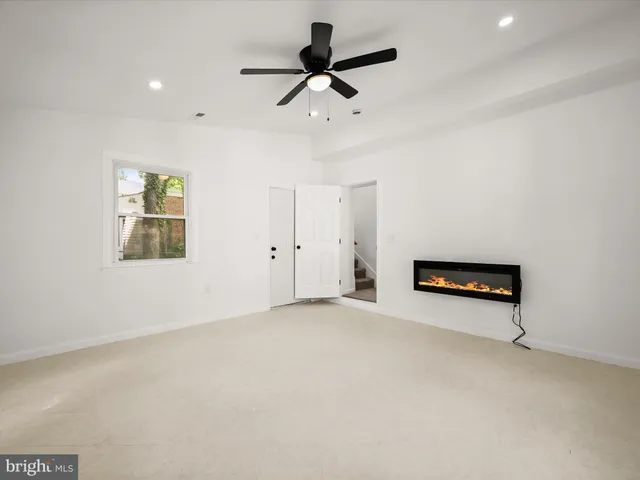 a view of an empty room