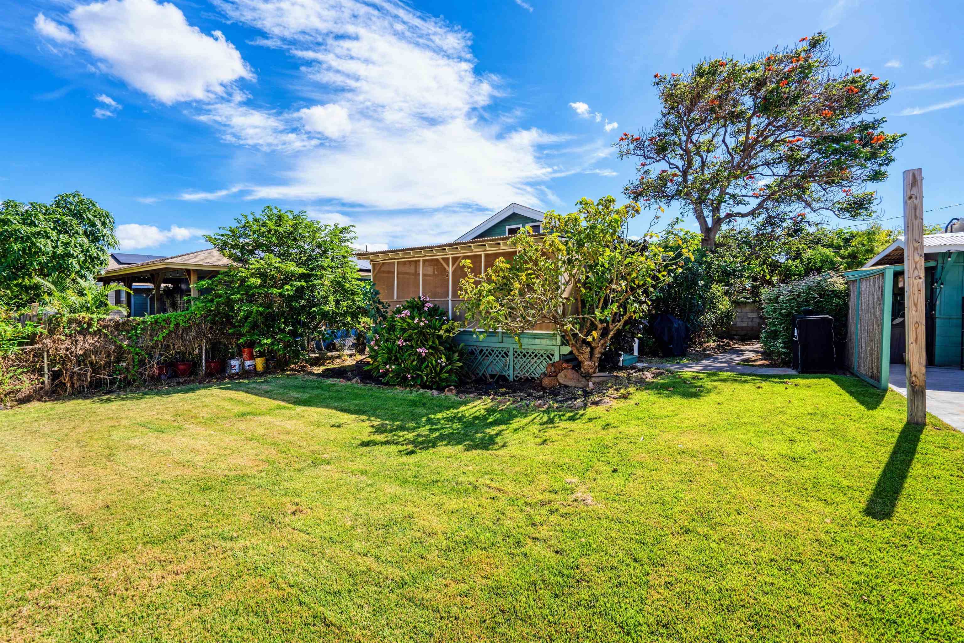 339 Manini Place Kihei, HI 96753 - Photo 20 of 34 a view of a backyard with plants and large trees