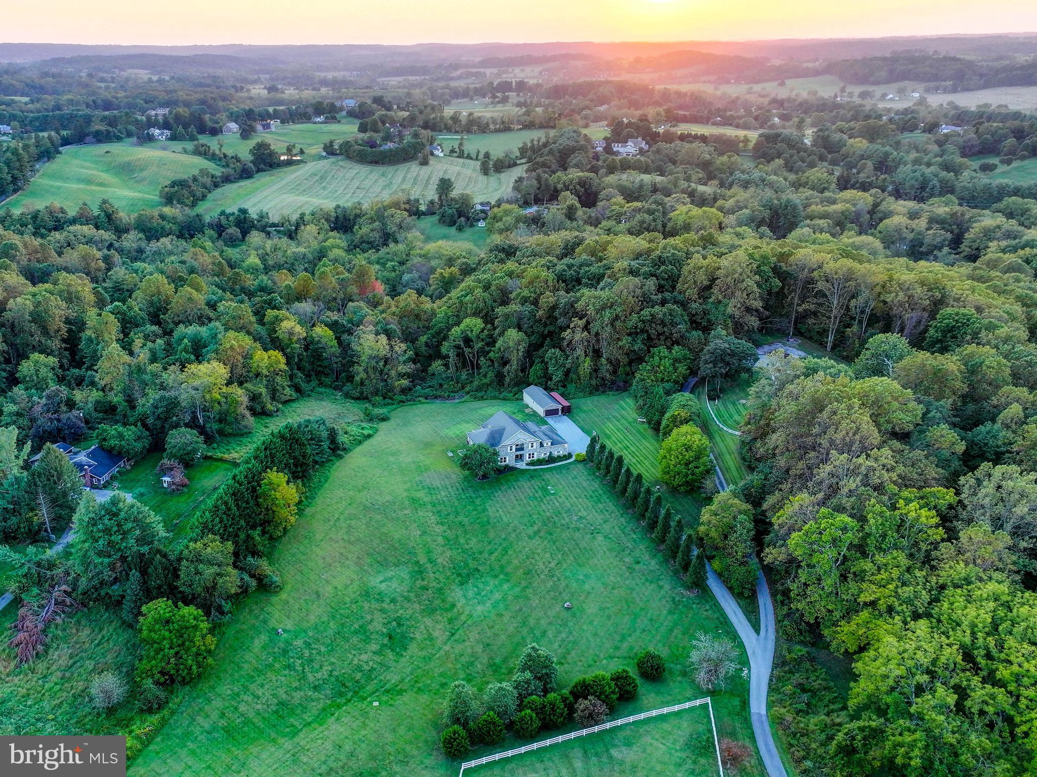 14412 Cuba Road Cockeysville, MD 21030 - Photo 35 of 35 a view of a lush green forest with trees and some houses