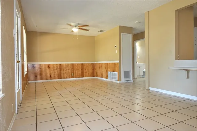 a view of an empty room