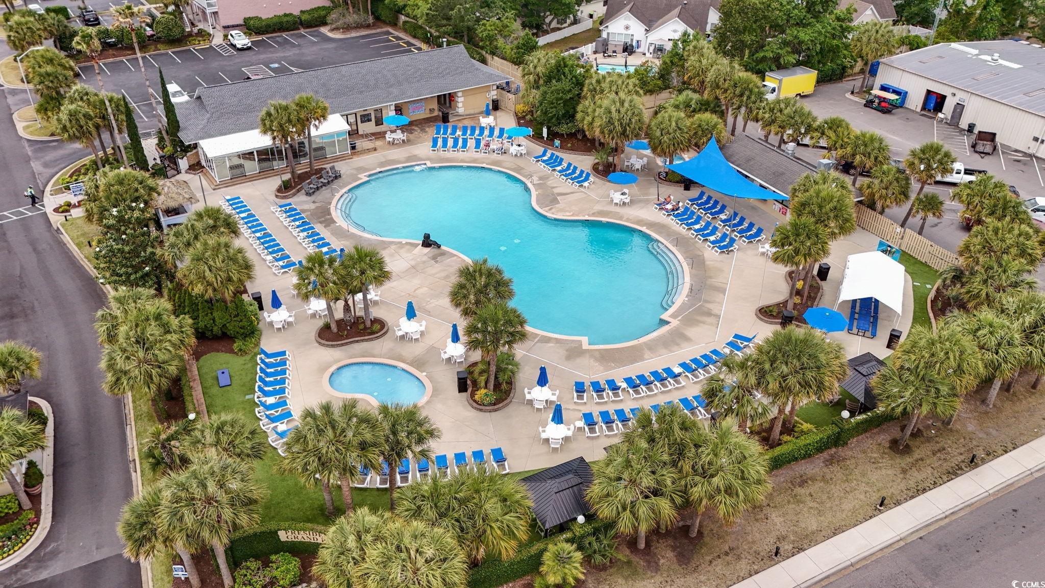 207 Double Eagle Drive, Unit F3 Myrtle Beach, SC 29575 - Photo 9 of 40 Bird's eye view of a pool area
