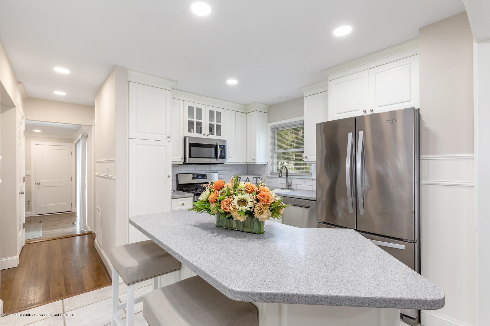 74 Pineland Road Brick, NJ 08724 - Photo 11 of 38 a kitchen with stainless steel appliances a refrigerator and a sink