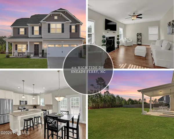 $415,000 | 615 High Tide Drive, Holly Ridge, NC 28445