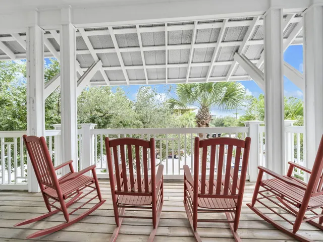 a view of a chair in the balcony