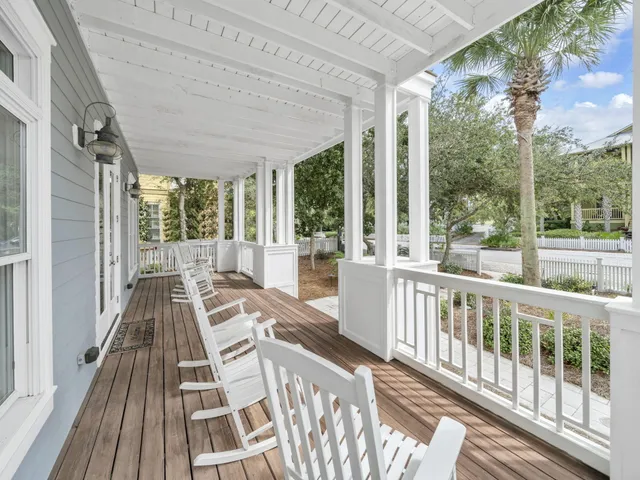 a view of a city from a balcony