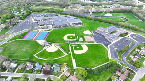 an aerial view
