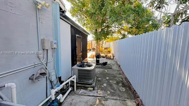 a view of a living room and bathroom