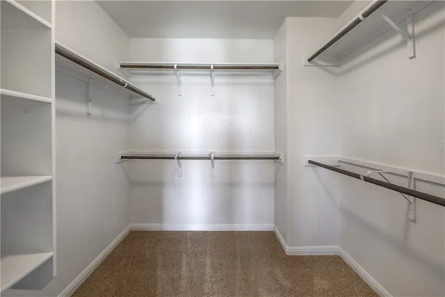 a view of a walk in closet