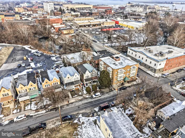an aerial view of a city