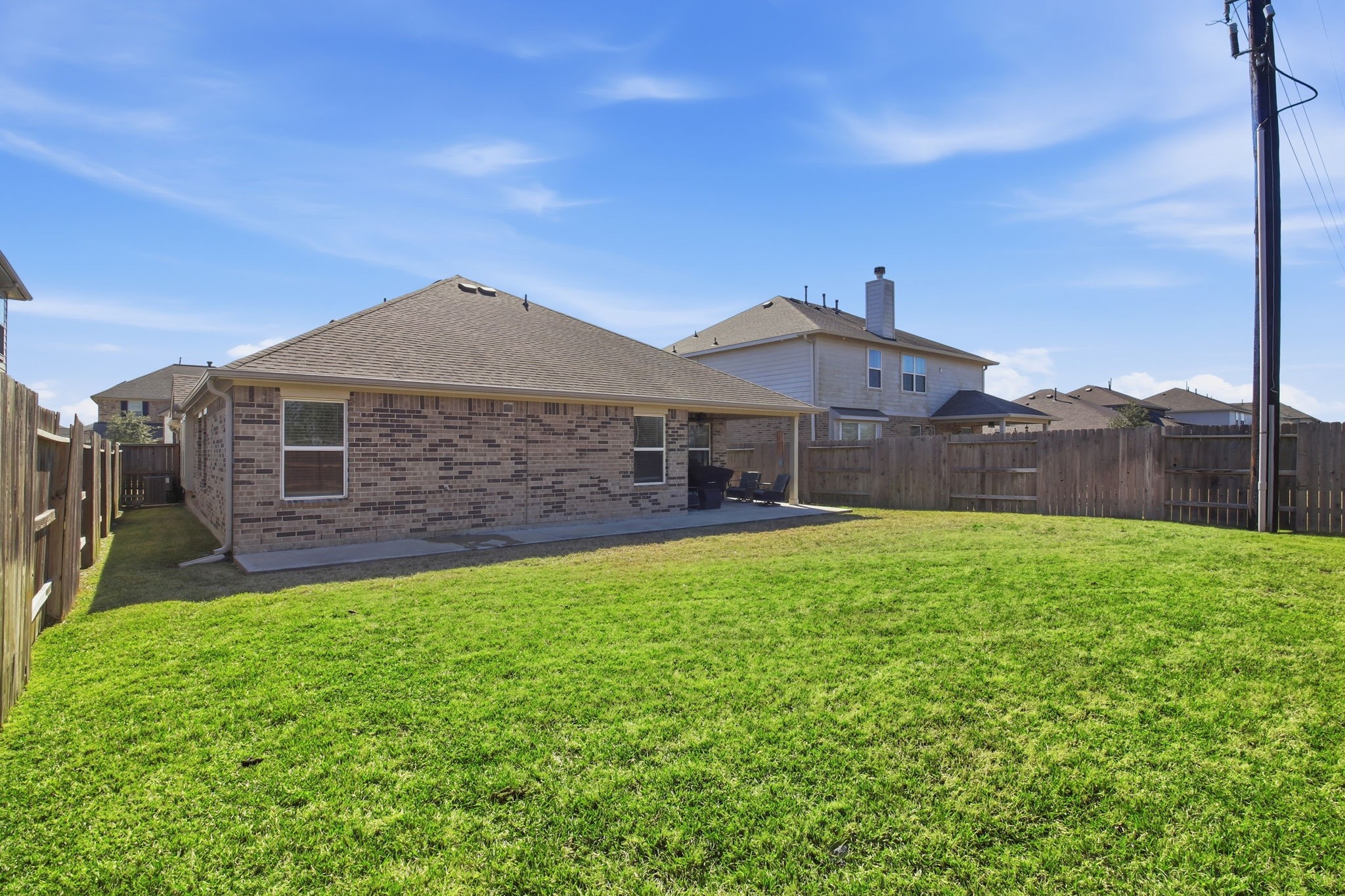 1705 Diamond Mountain Drive Rosharon, TX 77583 - Photo 21 of 21 Fantastic size back yard and the patio has also been extended!
