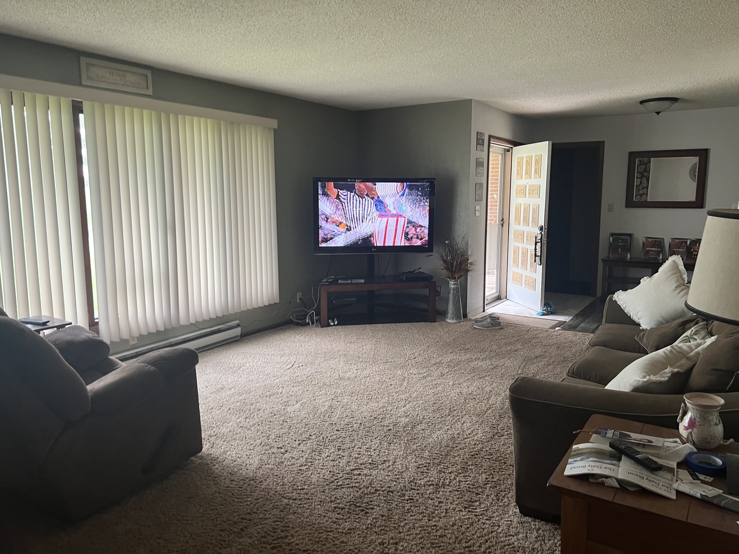 24814 Genesee Road Sterling, IL 61081 - Photo 7 of 24 a living room with furniture and a flat screen tv