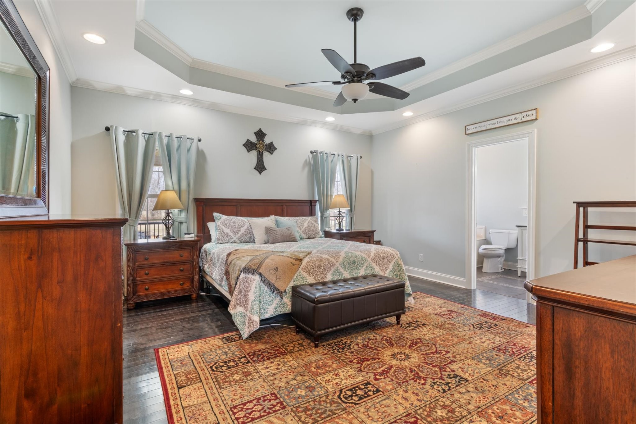 5087 Asbury Road Manchester, TN 37355 - Photo 25 of 33 a spacious bedroom with a bed and a dresser