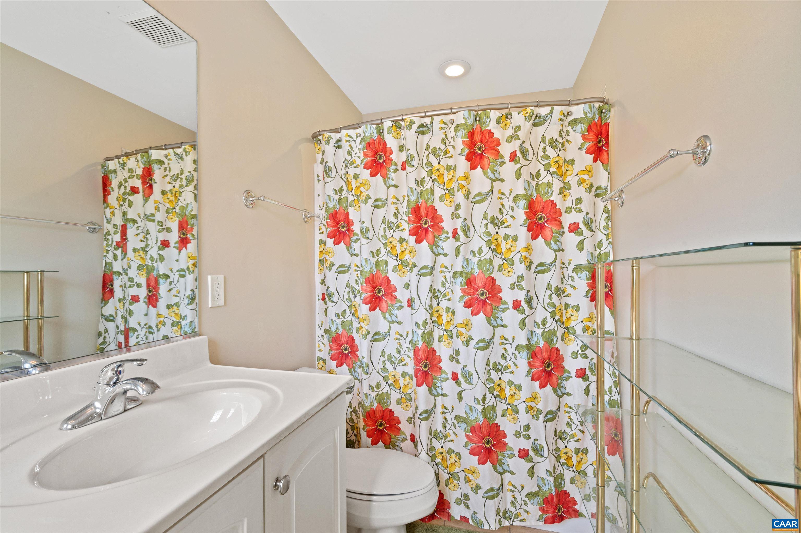 371 Quarry Road Charlottesville, VA 22902 - Photo 22 of 52 a bathroom with a sink and a curtain
