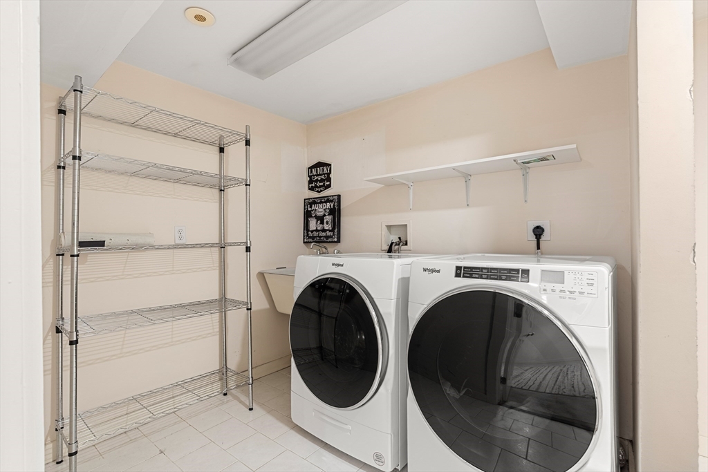 6 Shetland Road Marblehead, MA 01945 - Photo 32 of 39 a utility room with dryer and washer