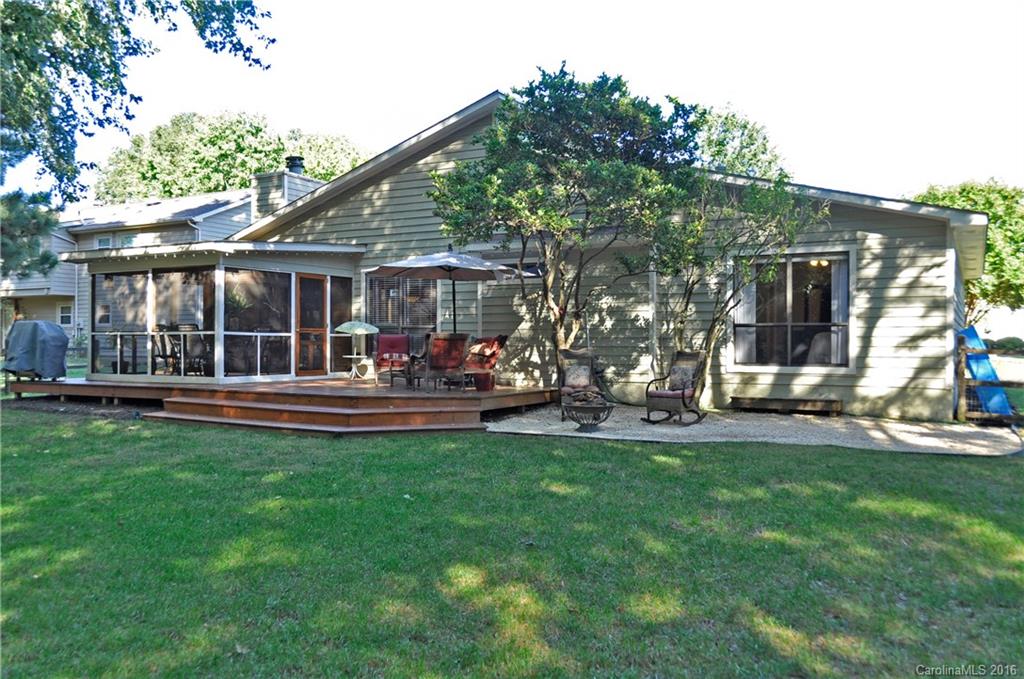 9924 Fairway Ridge Road Charlotte, NC 28277 - Photo 16 of 21 a view of a house with a backyard porch and sitting area