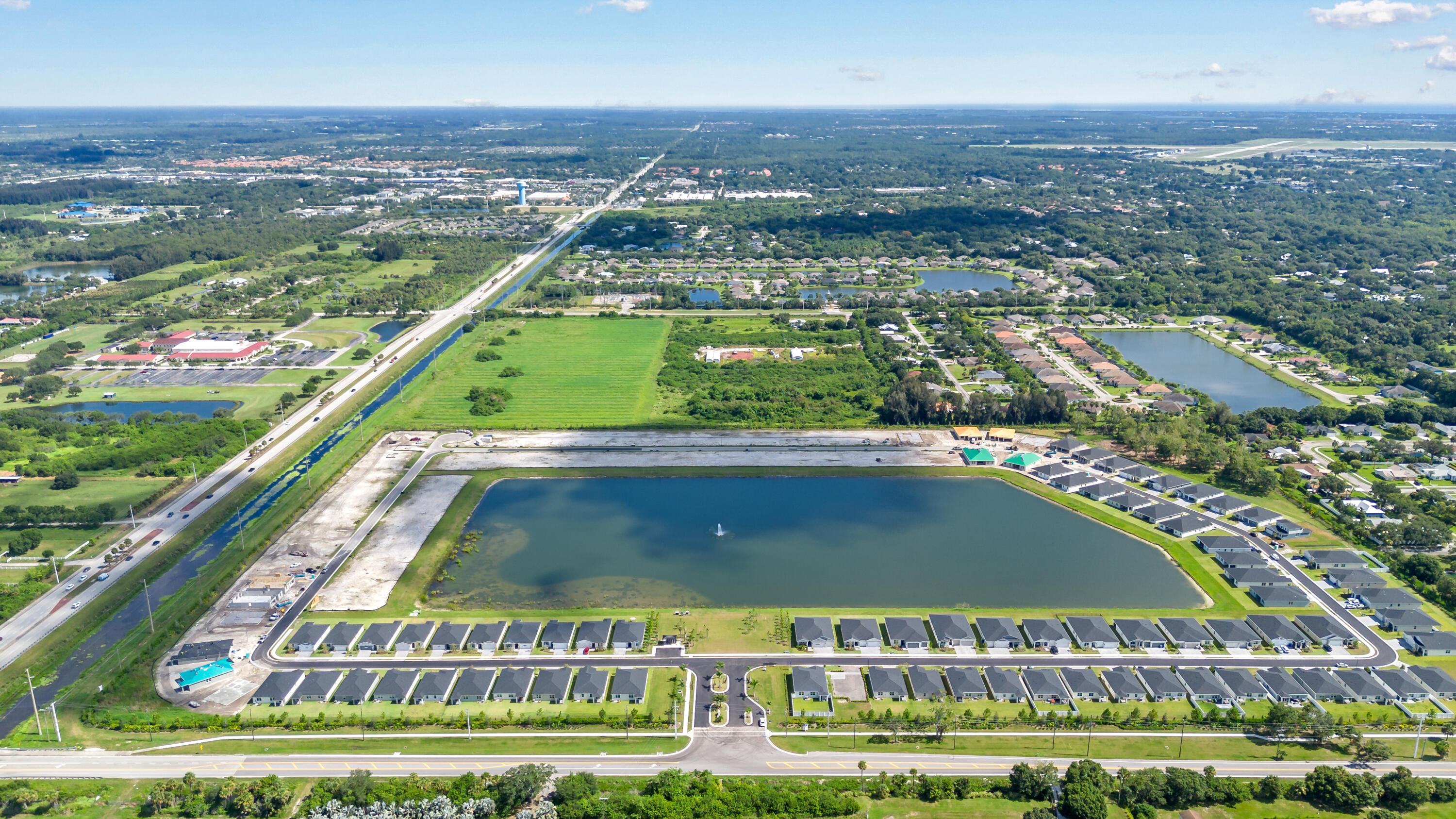 5413 Hampton Park Circle Vero Beach, FL 32966 - Photo 37 of 39 an aerial view of a city