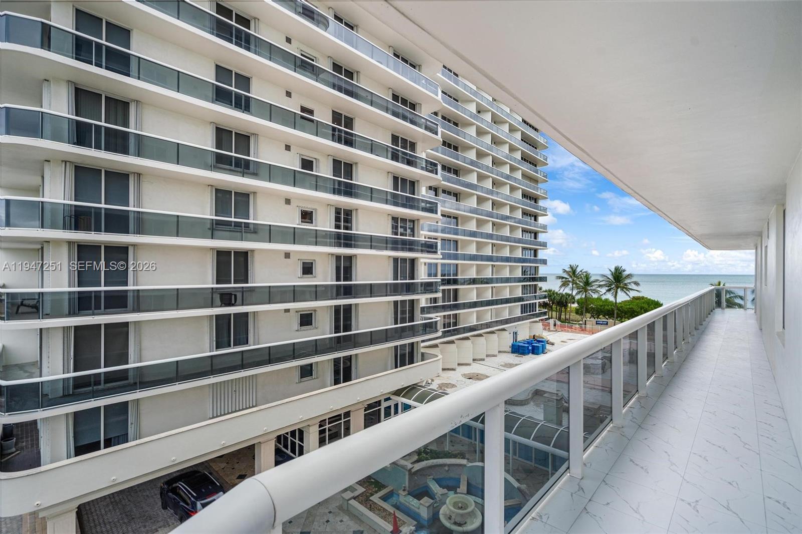 9559 Collins Avenue, Unit S4E Surfside, FL 33154 - Photo 33 of 37 a view of a balcony
