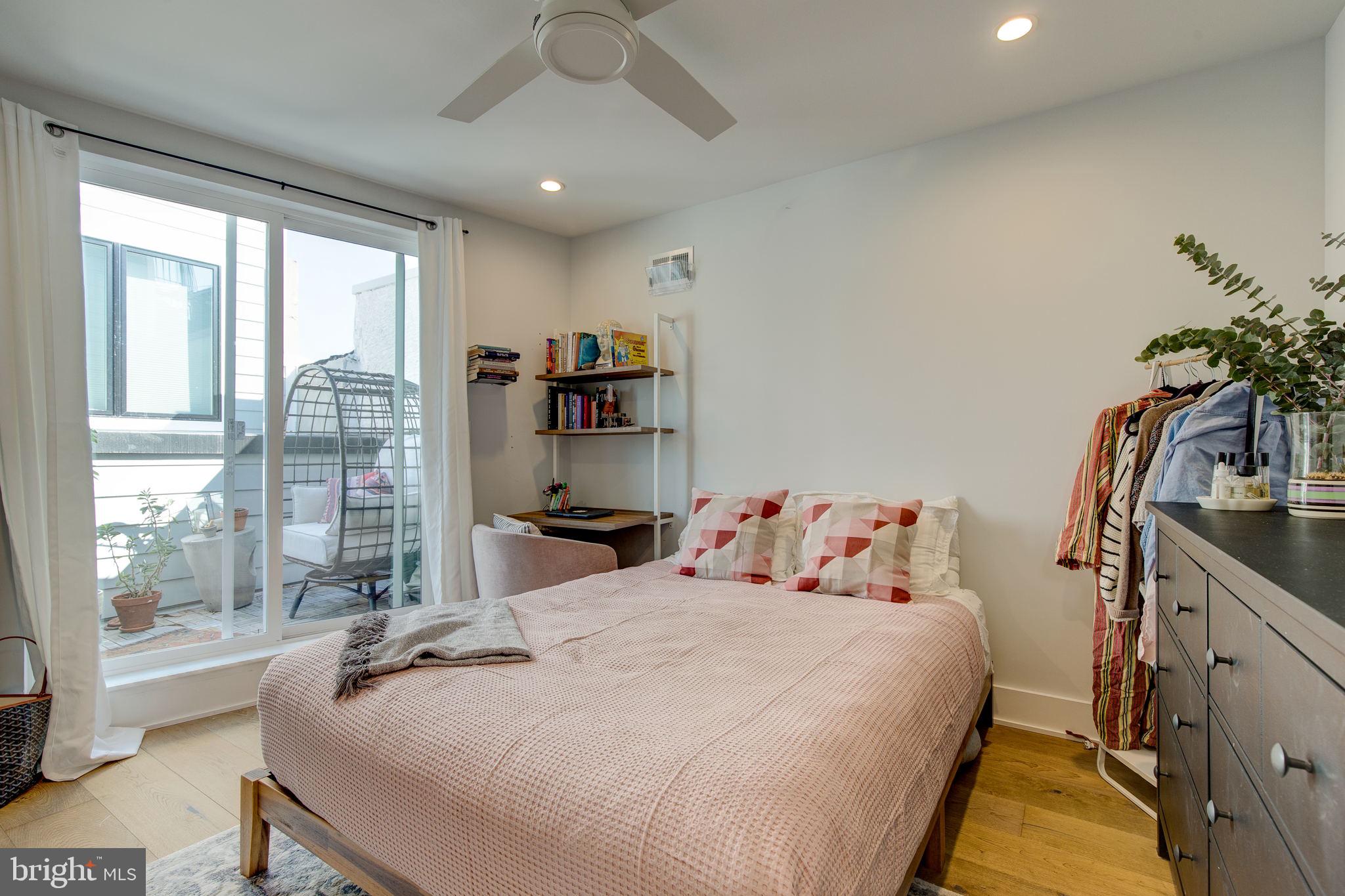 212 Bainbridge Street, Unit 4 Philadelphia, PA 19147 - Photo 17 of 27 Primary Bedroom with Balcony