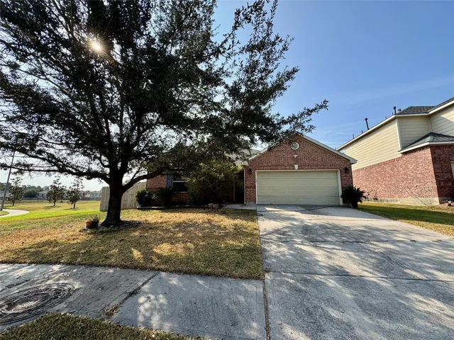 a house view with a garden space