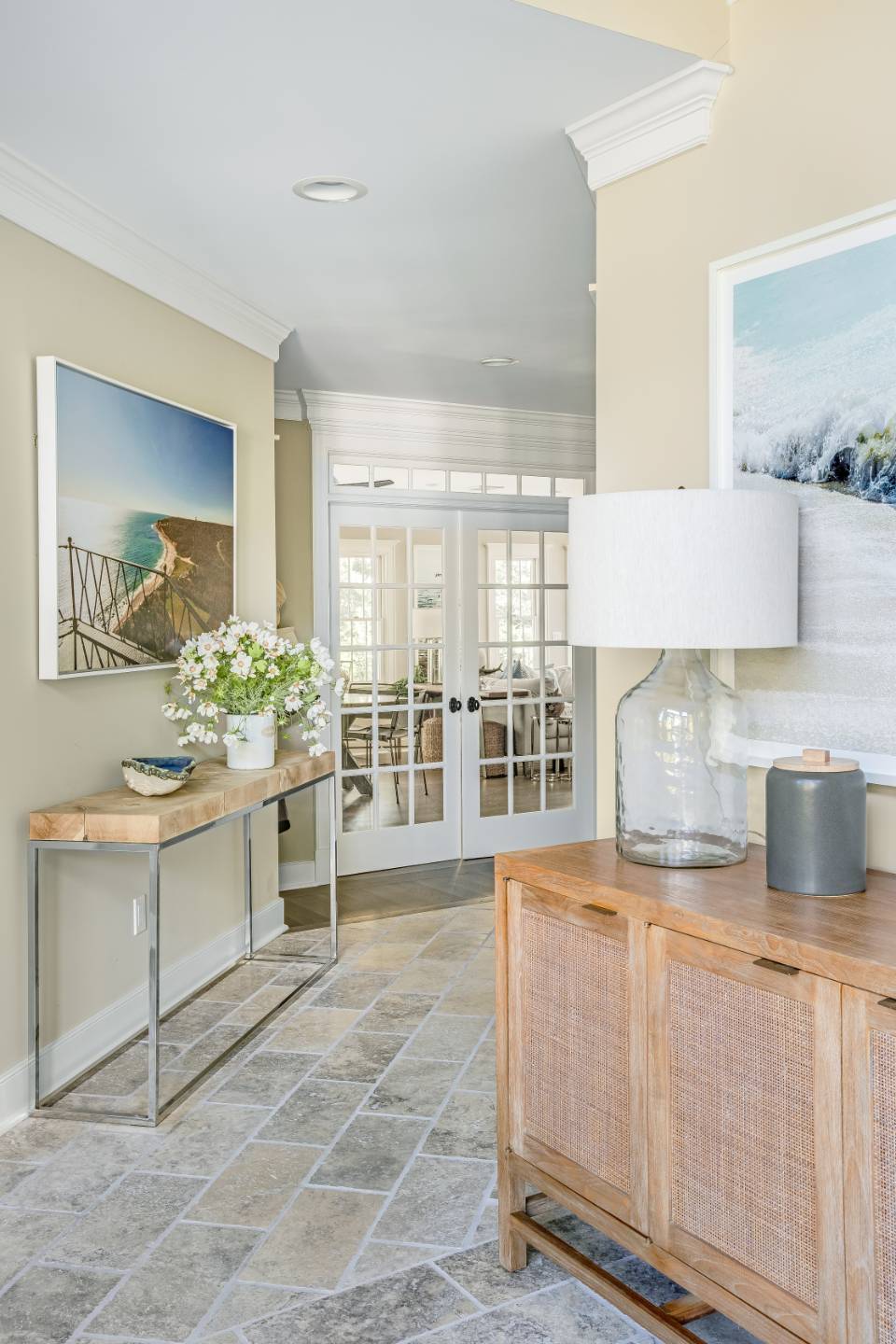 21 Tara Road Montauk, NY 11954 - Photo 17 of 37 a kitchen with white cabinets and sink