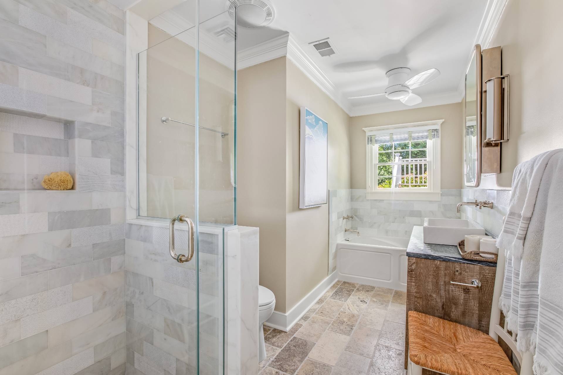 21 Tara Road Montauk, NY 11954 - Photo 25 of 37 a bathroom with a tub shower and sink