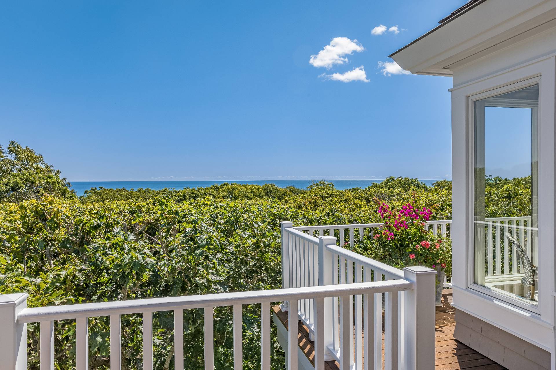 21 Tara Road Montauk, NY 11954 - Photo 10 of 37 a view of a balcony with flower plants