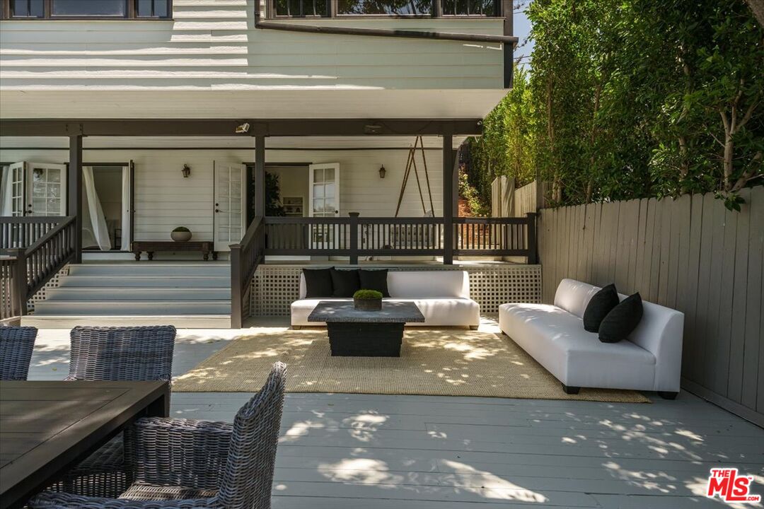 3983 Sunswept Drive Studio City, CA 91604 - Photo 44 of 53 a outdoor living space with patio furniture and a fireplace