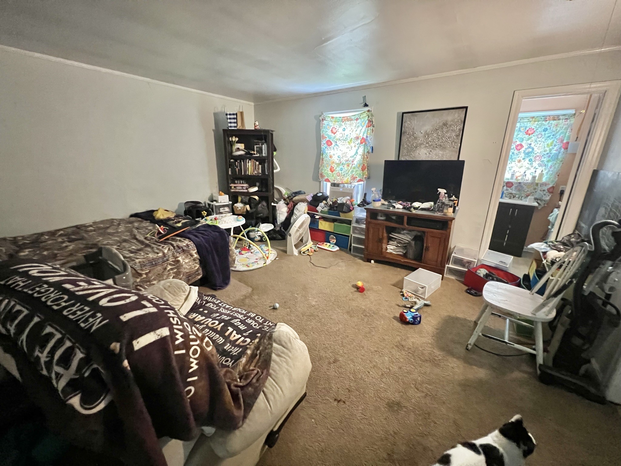 1400 Old Dover Road Clarksville, TN 37042 - Photo 51 of 65 a bedroom with a bed a couch and a flat screen tv