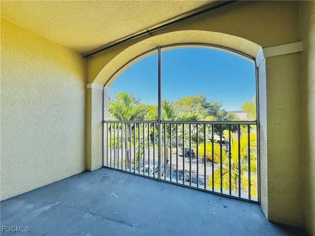 a view of a balcony