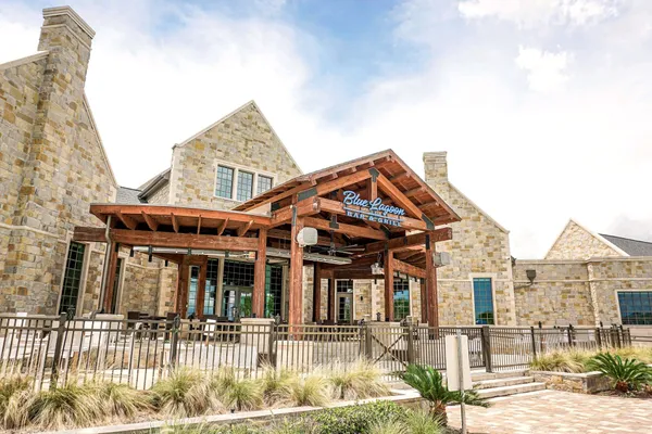 a view of a lake with a big yard