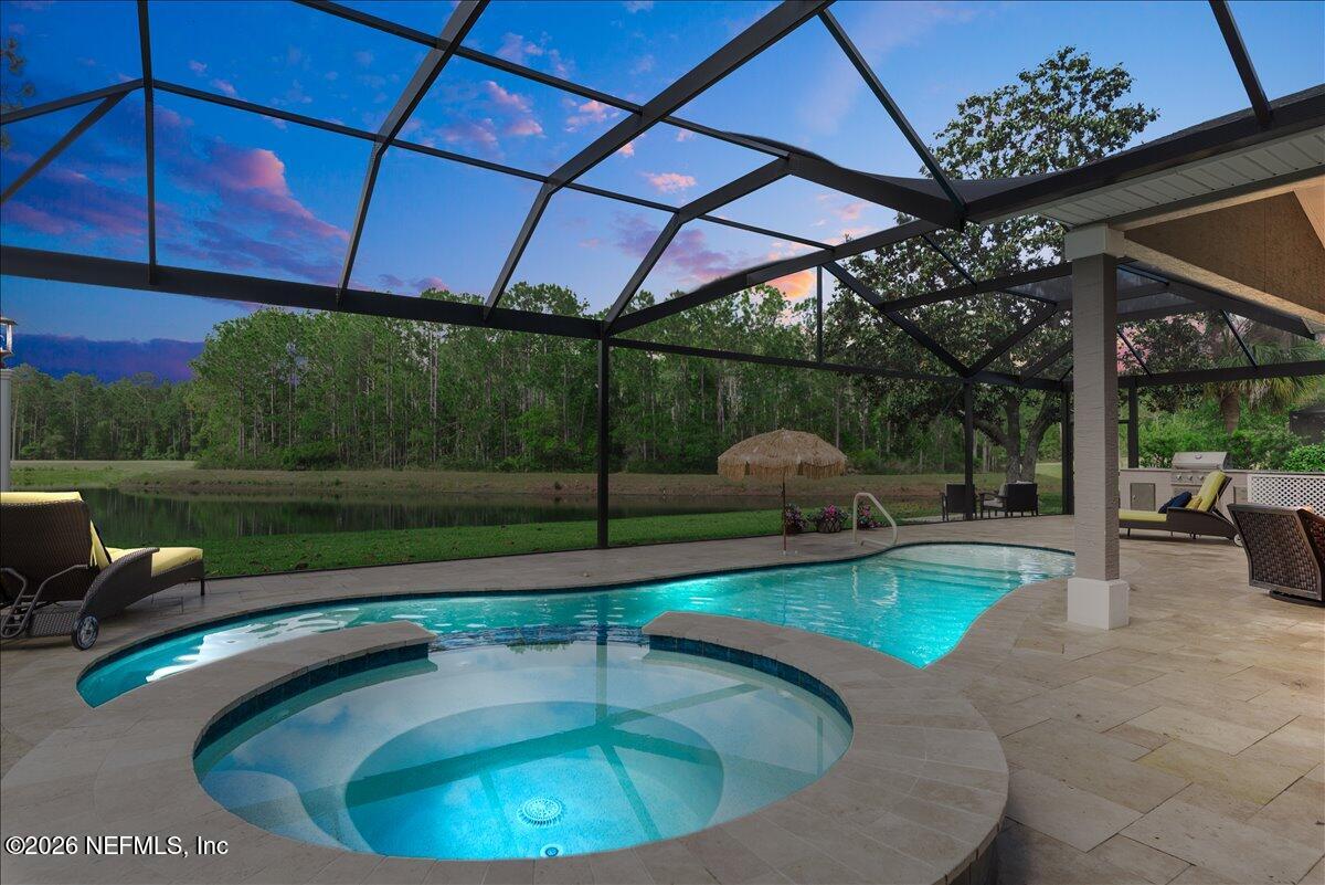 903 Garrison Drive St. Augustine, FL 32092 - Photo 54 of 84 053-Twilight Pool & Spa