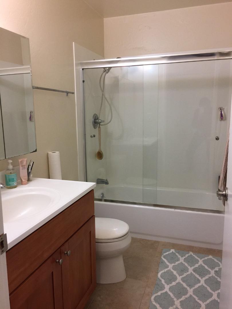 1242 Cortez Drive Sunnyvale, CA 94086 - Photo 22 of 31 a bathroom with a sink a toilet and shower