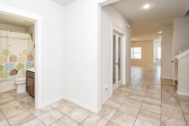 a view of an empty room