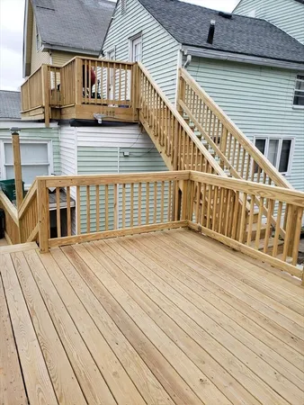 a view of a house with wooden floor