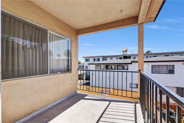 a view of a balcony