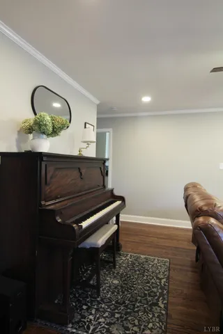 a room with furniture