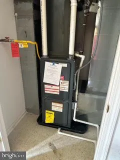 a close view of water heater room