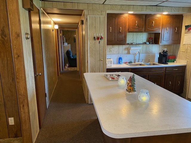 206 North 4th Street Danforth, IL 60930 - Photo 7 of 18 a large white kitchen with a sink and a refrigerator