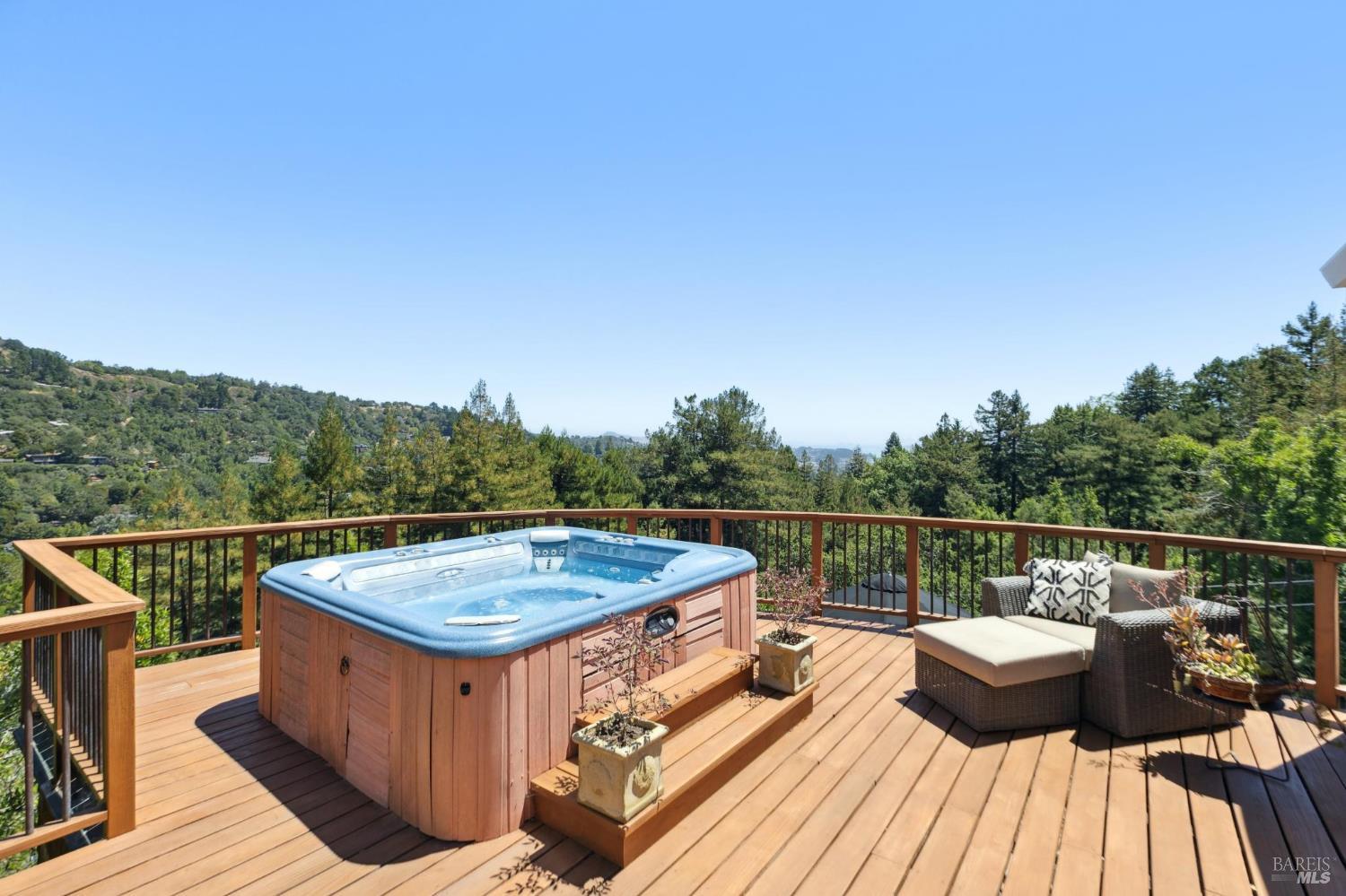 222 Marguerite Avenue Mill Valley, CA 94941 - Photo 37 of 59 a terrace with outdoor seating