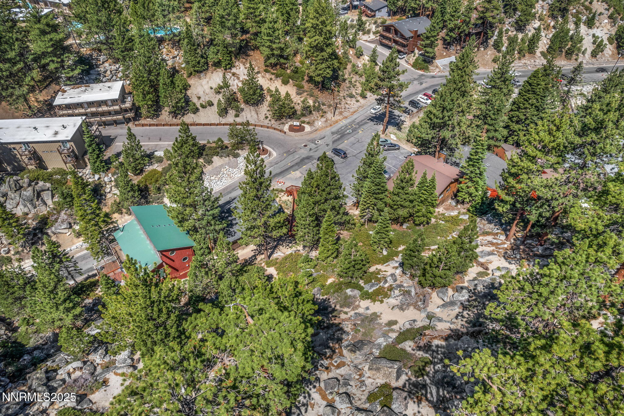 189 Tramway Drive Stateline, NV 89449 - Photo 9 of 14 an aerial view of residential house with outdoor space and trees all around