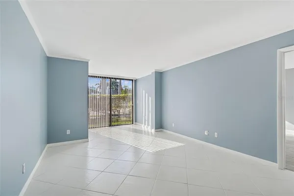 a view of a black and white door