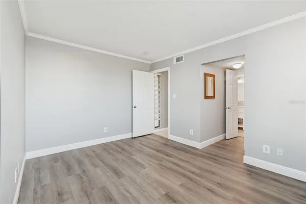 a close view of closet